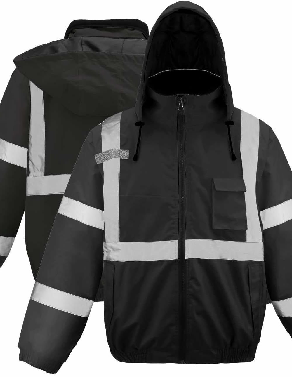 Class4 High Visibility Weatherproof Bomber Jacket with Quilted Built-in Liner