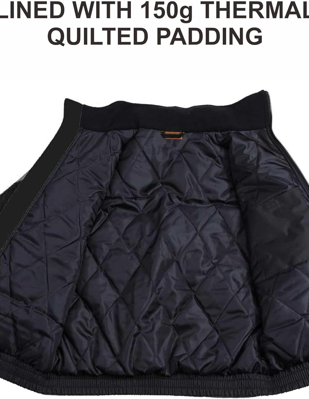 Class4 High Visibility Weatherproof Bomber Jacket with Quilted Built-in Liner - Image 5