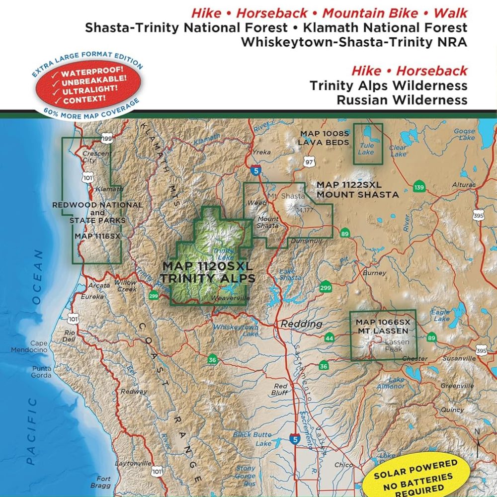 Trinity Alps Wlderness, CA No. 1120SXL (Green Trails Maps, 1120SXL)