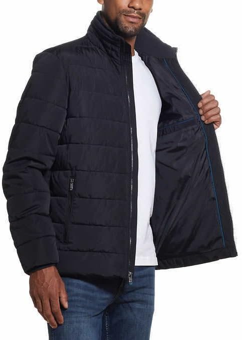 Men’s Ultra Luxe Water Resistant Jacket (LARGE, BLACK) - Image 3